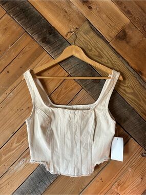 Denim Corset Tank Top